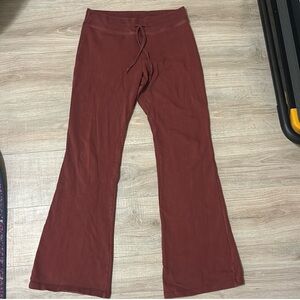Womens Brandy Melville Burgundy Tie Pants Size S